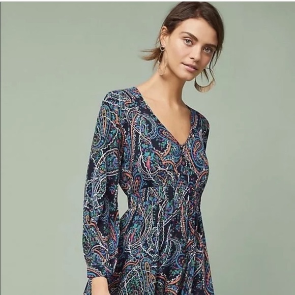 Anthropologie Dresses & Skirts - ANTHROPOLOGIE MAEVE Maplewood Paisley Dress Medium